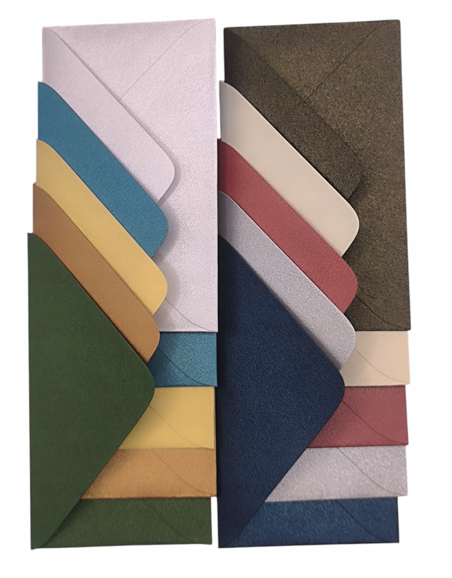 Koperty kolorowe mini Premium Metalik 10szt Art King Mix zestaw 100mm x60mm - obrazek 2