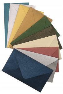 Koperty kolorowe mini Premium Metalik 20szt Art King Mix zestaw 100mm x60mm