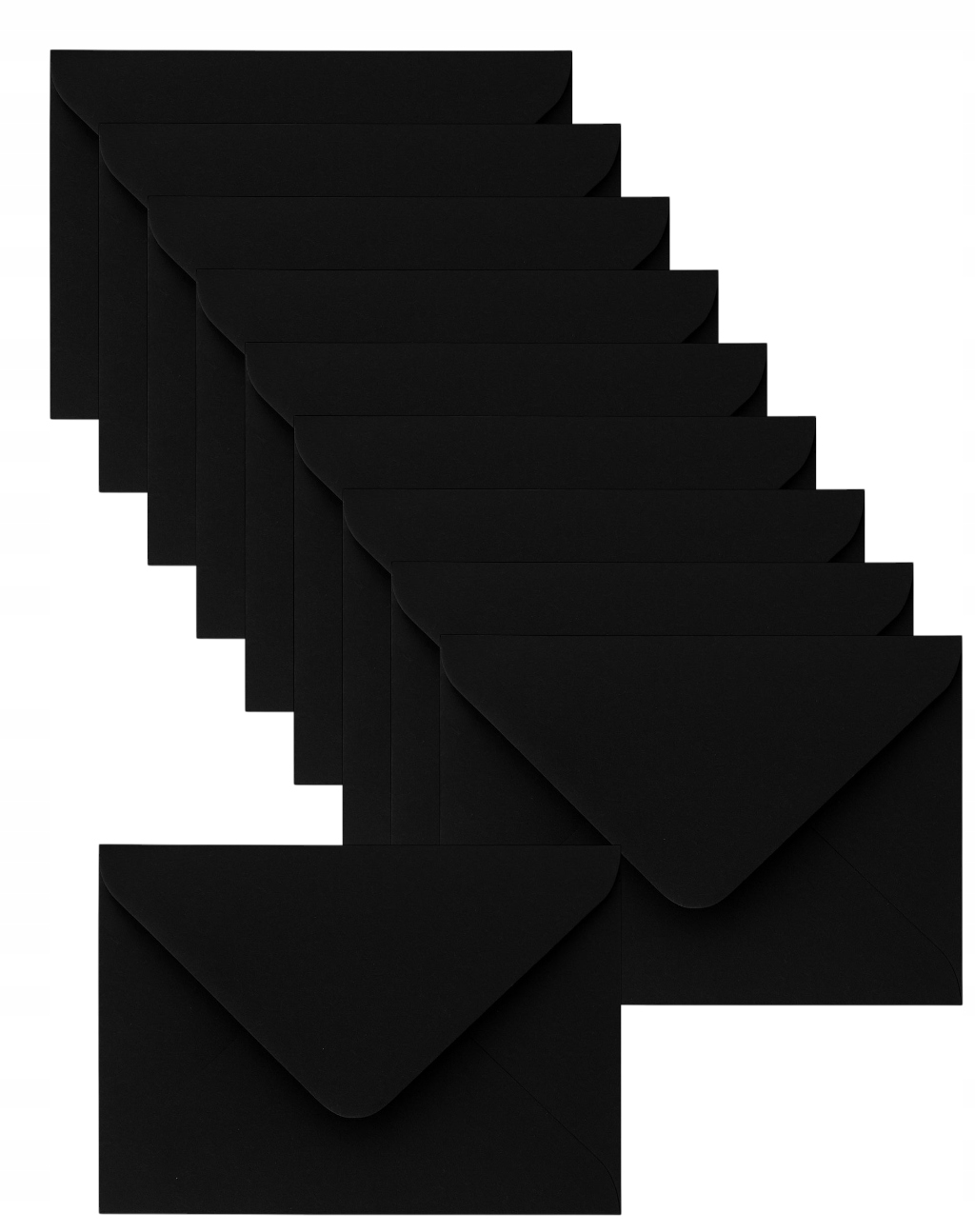 Koperty Czarne Mini 100szt zestaw kolorowy 100mm x60mm 80g Mini Koperty - obrazek 3