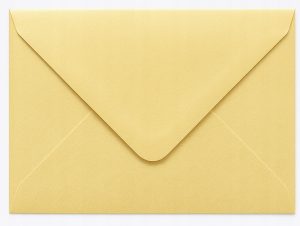 Koperty Ozdobne C6 120g ART KING 10sztuk kolor złoty papier listowy