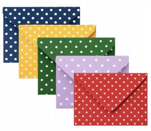 Koperty Kolorowe Mini Ozdobne 25szt Art King Mix zestaw 100mm x60mm Premium