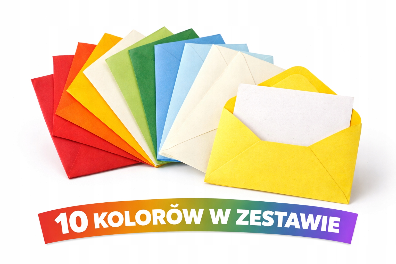 Koperty kolorowe mini 50sztuk Art King Mix zestaw małe koperty - obrazek 3