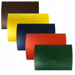Koperty Ozdobne 6x10cm składane 220g zestaw kopert ozdobnych kolory Święta