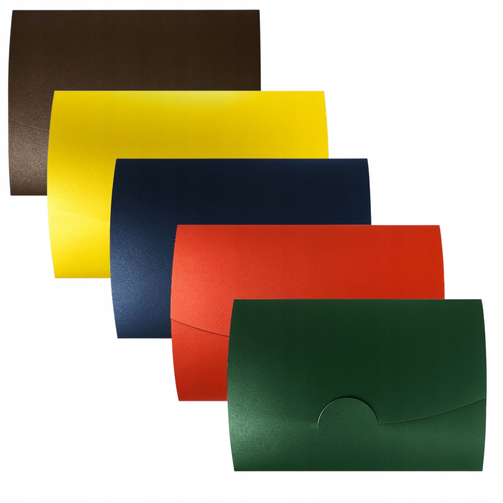 Koperty Ozdobne 6x10cm składane 220g zestaw kopert ozdobnych kolory Święta