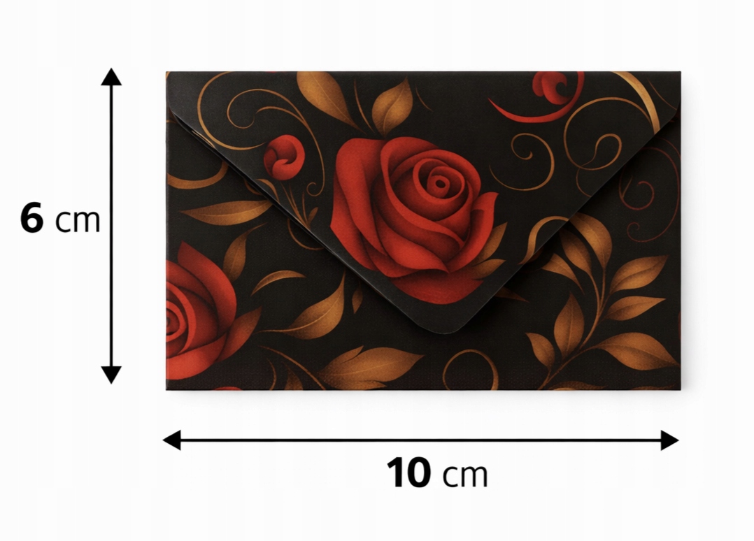 Koperty Kolorowe Mini Ozdobne 25szt Art King Mix zestaw 100mm x60mm Premium - obrazek 2
