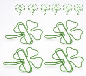 Spinacze Ozdobne Koniczyna 30 szt Zielone Spinacze Do Papieru DIY