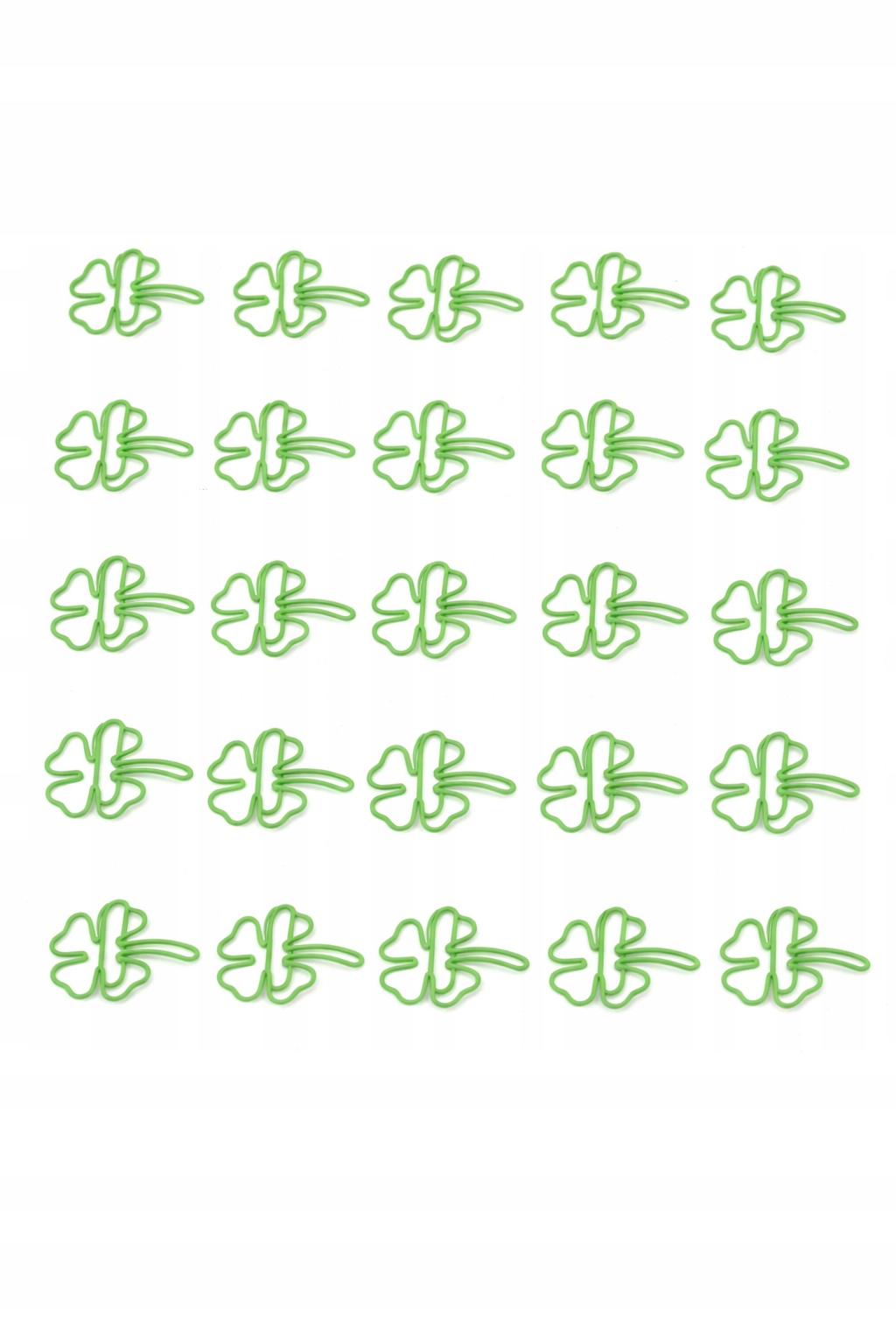 Spinacze Ozdobne Koniczyna 30 szt Zielone Spinacze Do Papieru DIY - obrazek 4