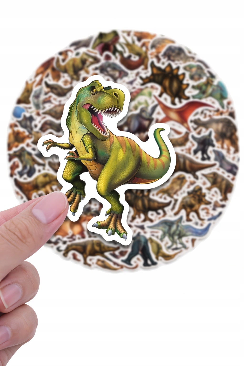 Naklejki motywacyjne 100 sztuk Dinozaury mix kolor i wzór dla dzieci - obrazek 2